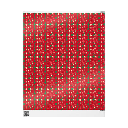 Wrapping Papers Christmas Elves Dance Red