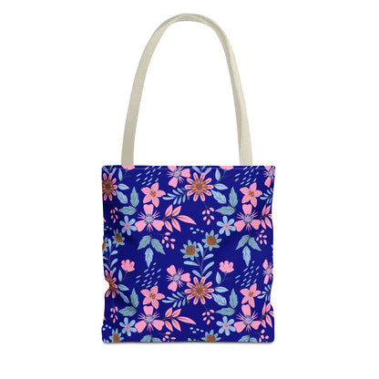 Tote Bag - Floral - Navy