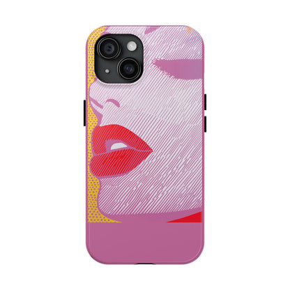 Tough Phone Cases Pop Art Modern Edge 01 Pink