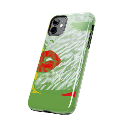 Tough Phone Cases Pop Art Modern Edge 01 Green