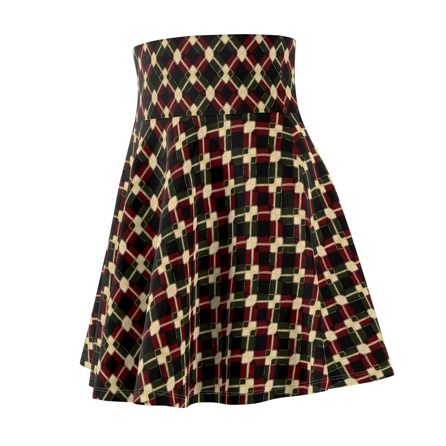 Women's Skater Skirt Diamond Argyle 0004