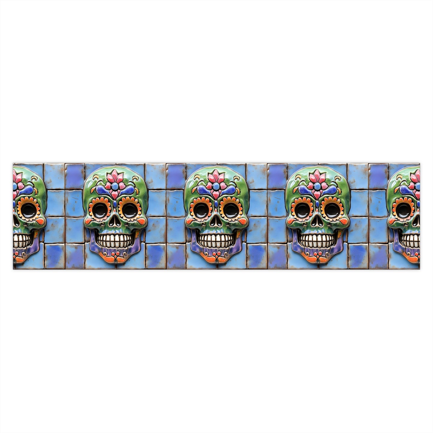 Sugar Skull Bumper Stickers 011, Day of the Dead Dia de Los Muertos, Halloween Decor - Car Decals, Laptop Stickers