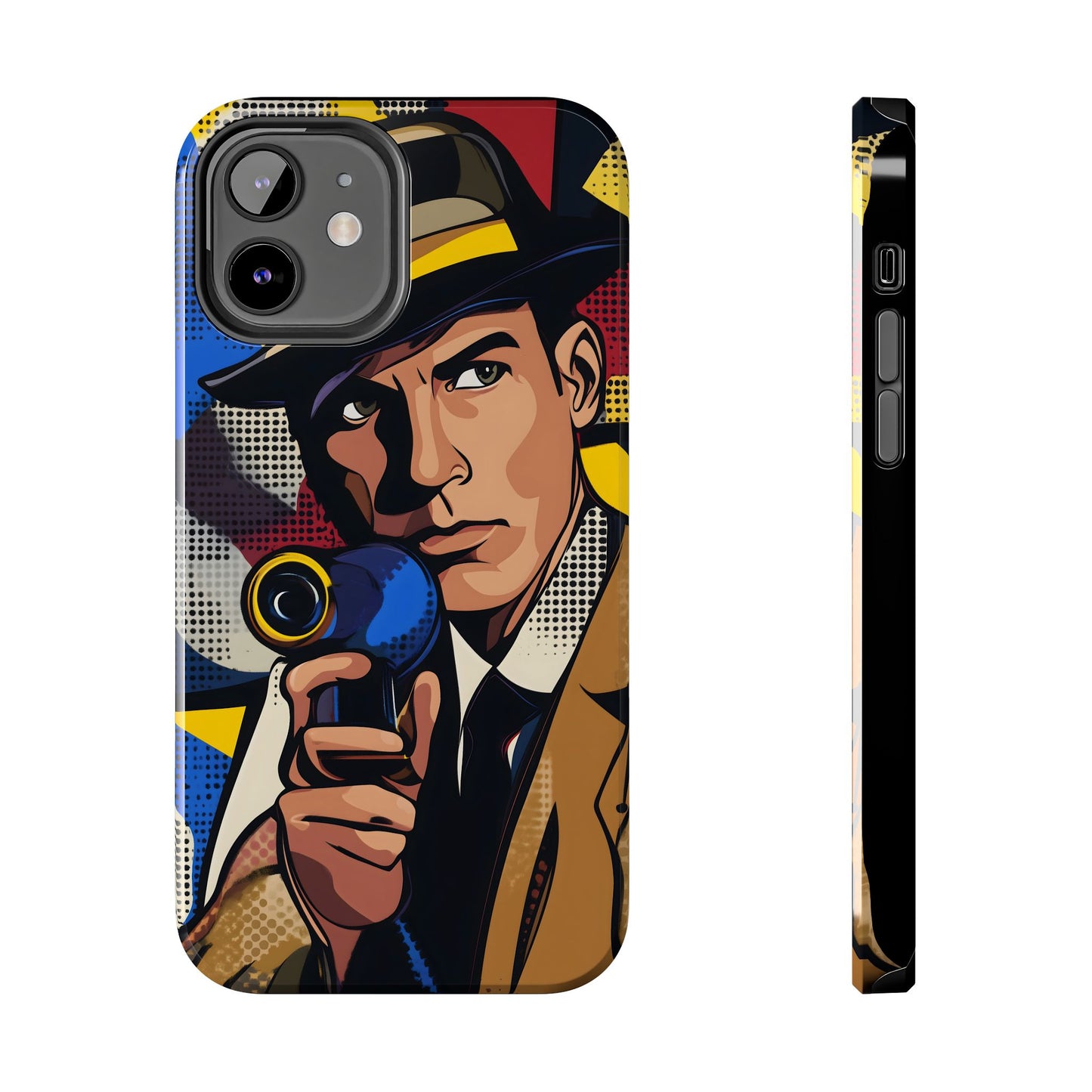 Tough Phone Cases Pop Art Modern Edge Guy Noir 01