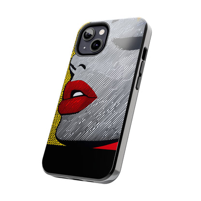 Tough Phone Cases Pop Art Modern Edge 01 Black