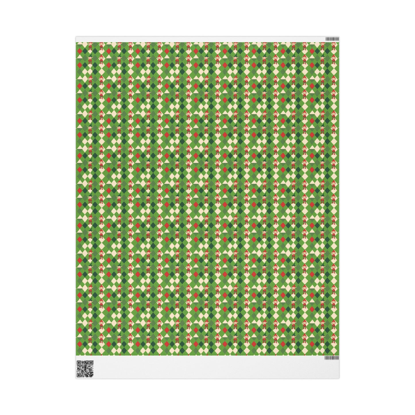 Wrapping Papers Christmas Double Elves Green