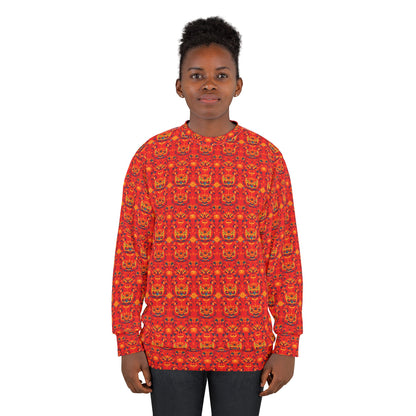 Unisex Sweatshirt Day of the Dead Dia de Los Muertos Sugar Skull Red