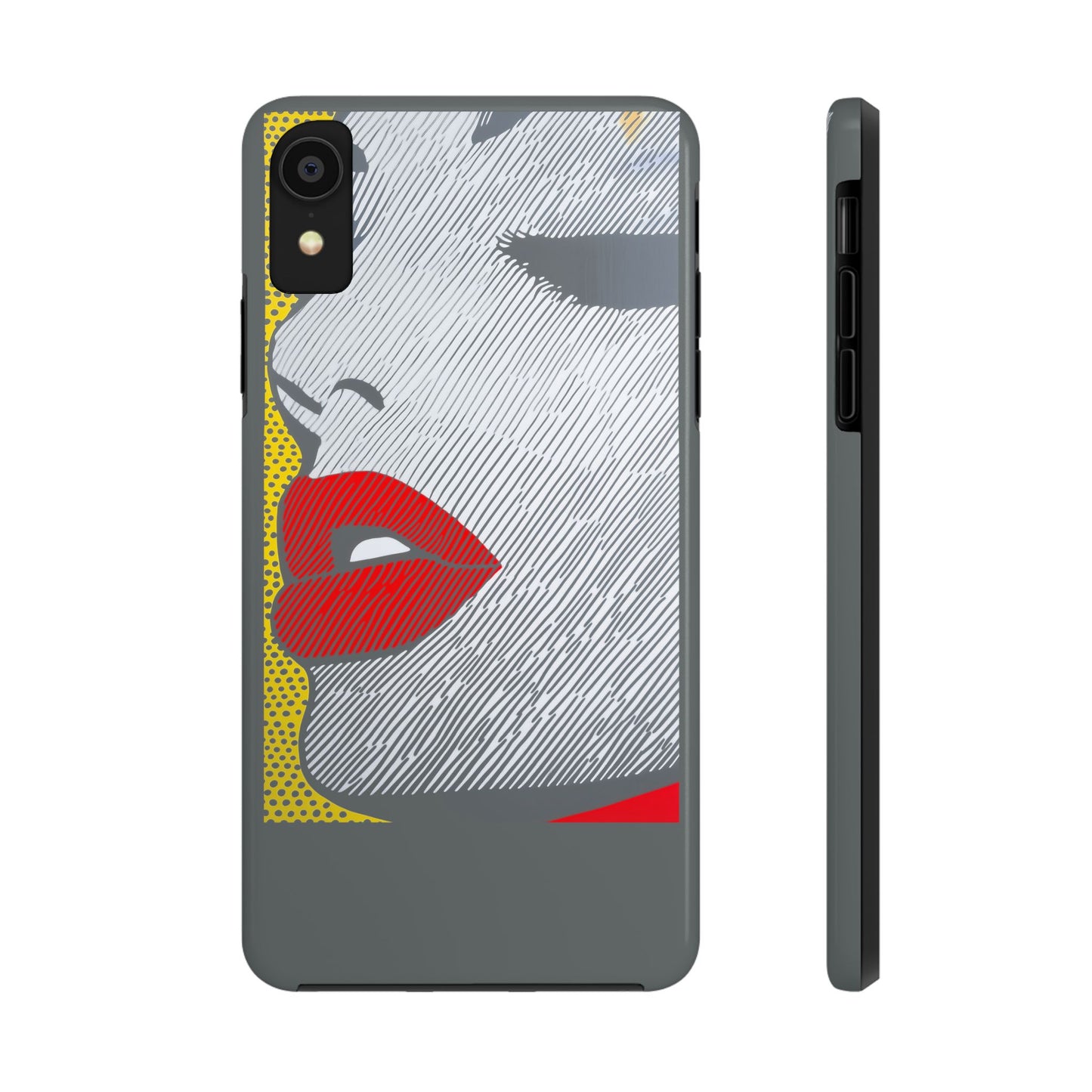 Tough Phone Cases Pop Art Modern Edge 01 Gray