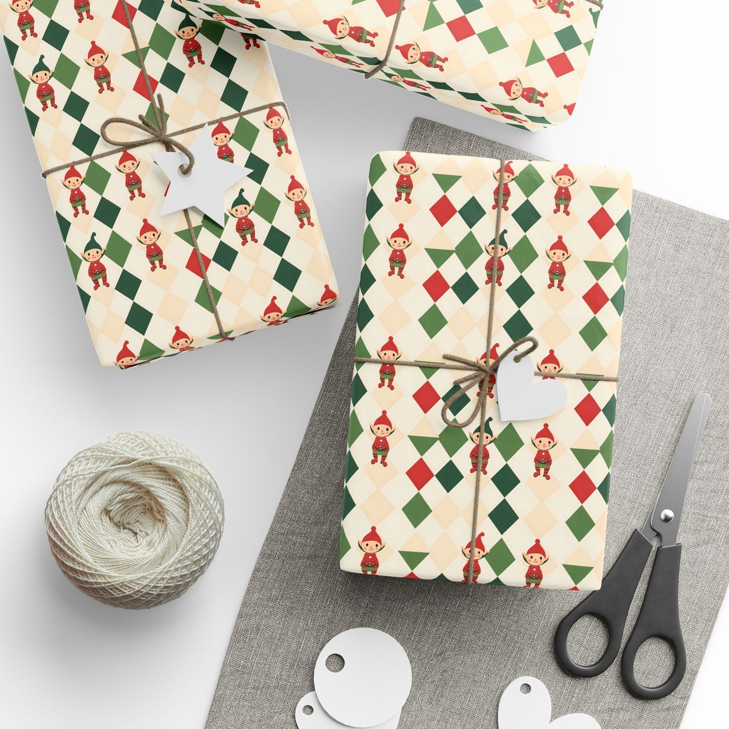 Wrapping Papers Christmas Double Elves