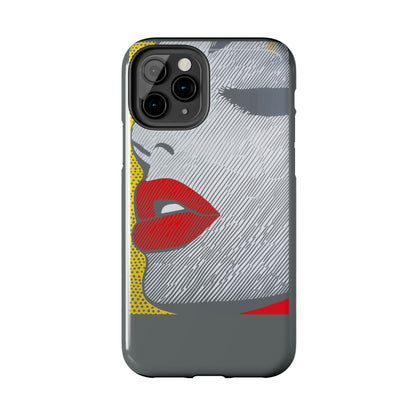 Tough Phone Cases Pop Art Modern Edge 01 Gray