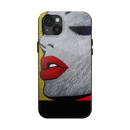 Tough Phone Cases Pop Art Modern Edge 01 Black