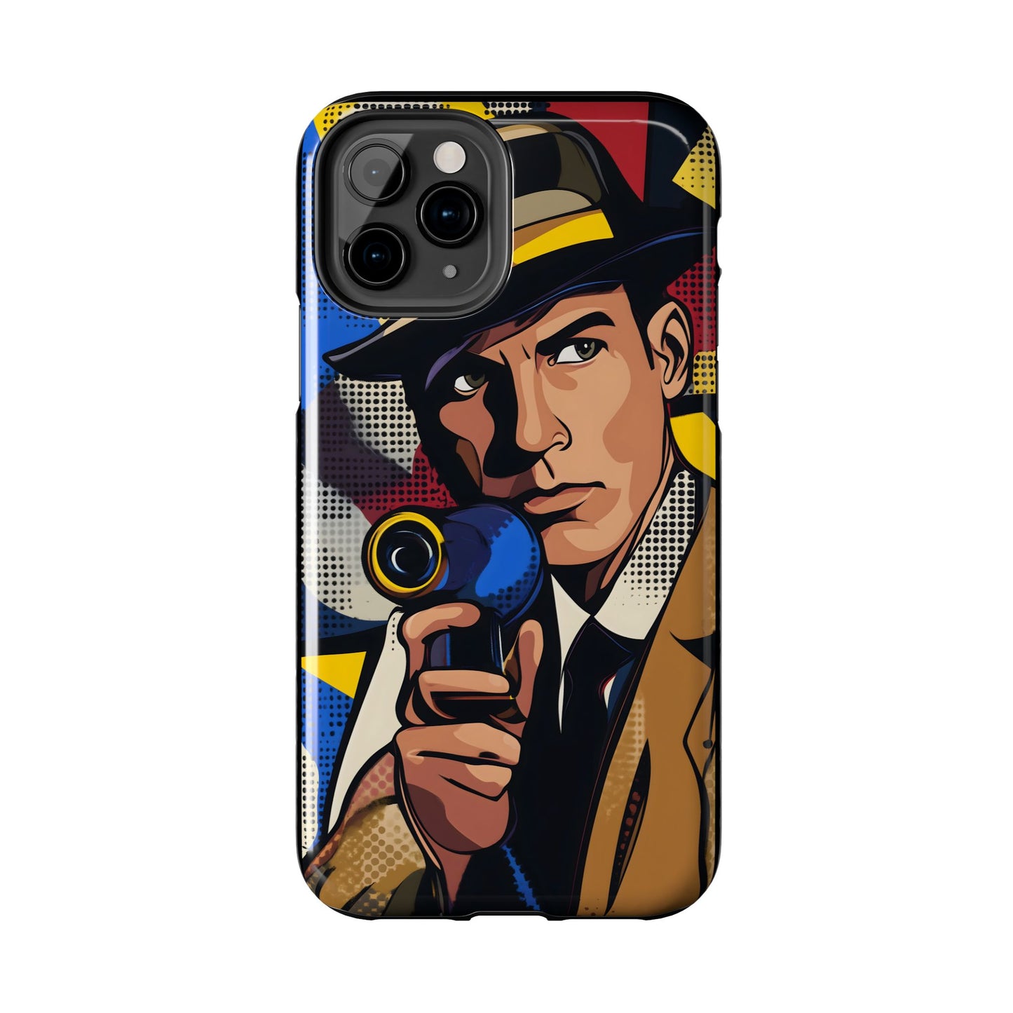 Tough Phone Cases Pop Art Modern Edge Guy Noir 01