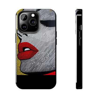 Tough Phone Cases Pop Art Modern Edge 01 Black