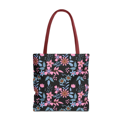 Tote Bag - Floral - Black