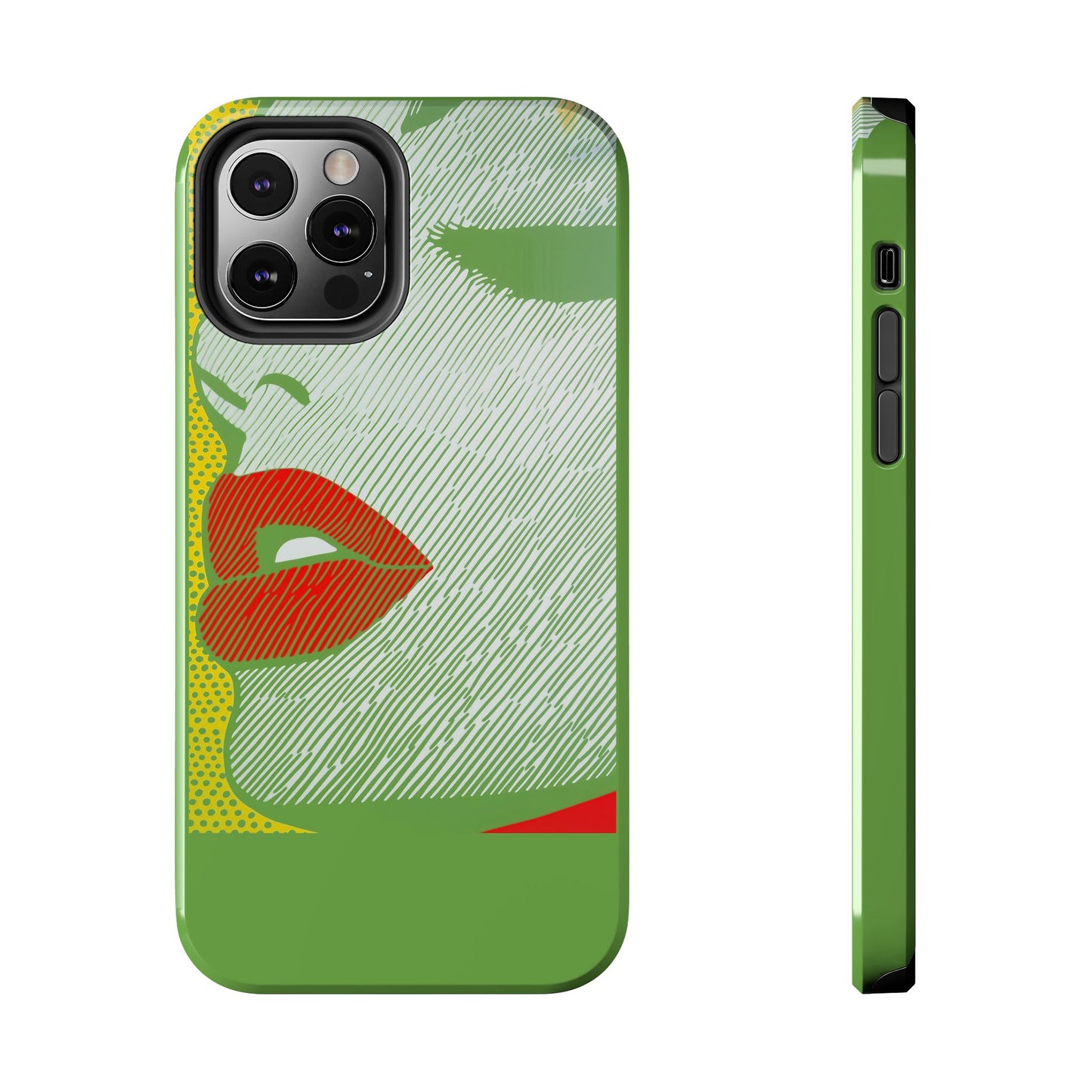 Tough Phone Cases Pop Art Modern Edge 01 Green