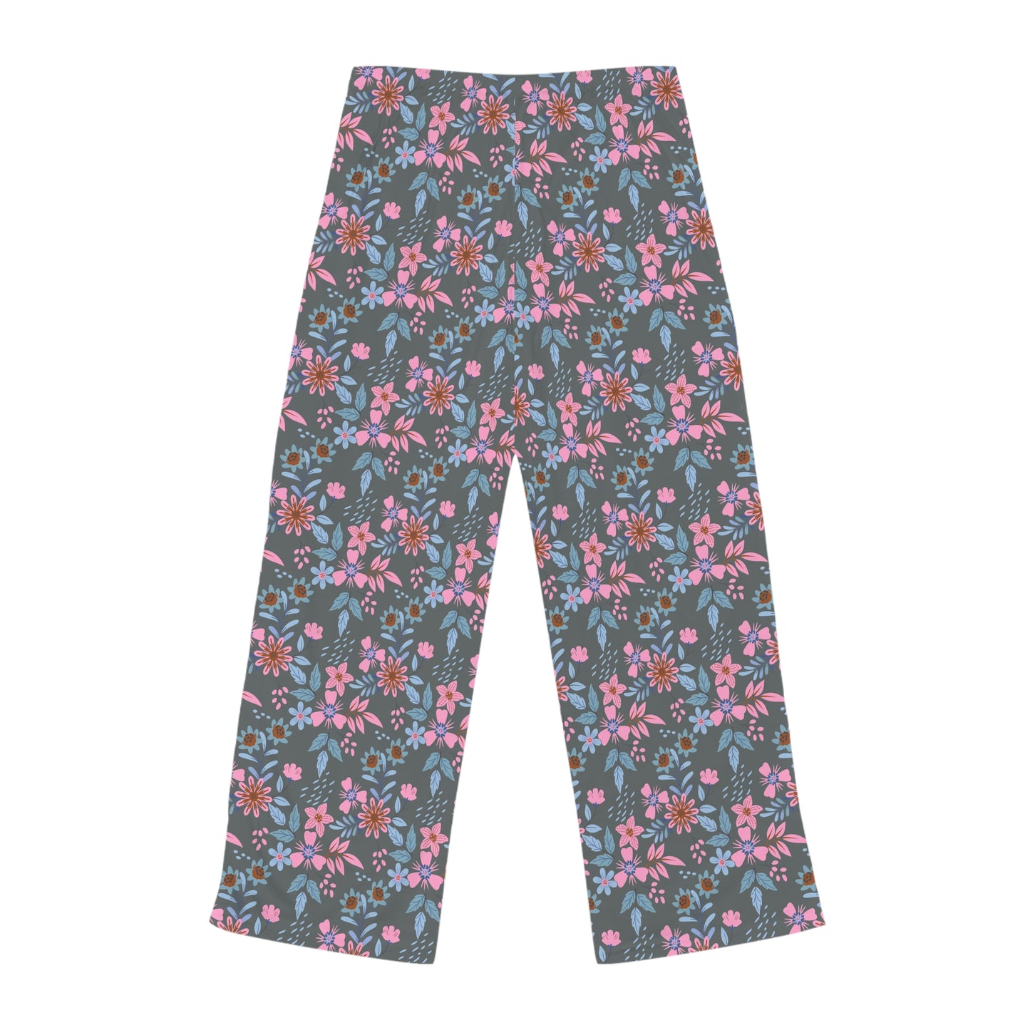 Women's Pajama Pants - Floral - Grey