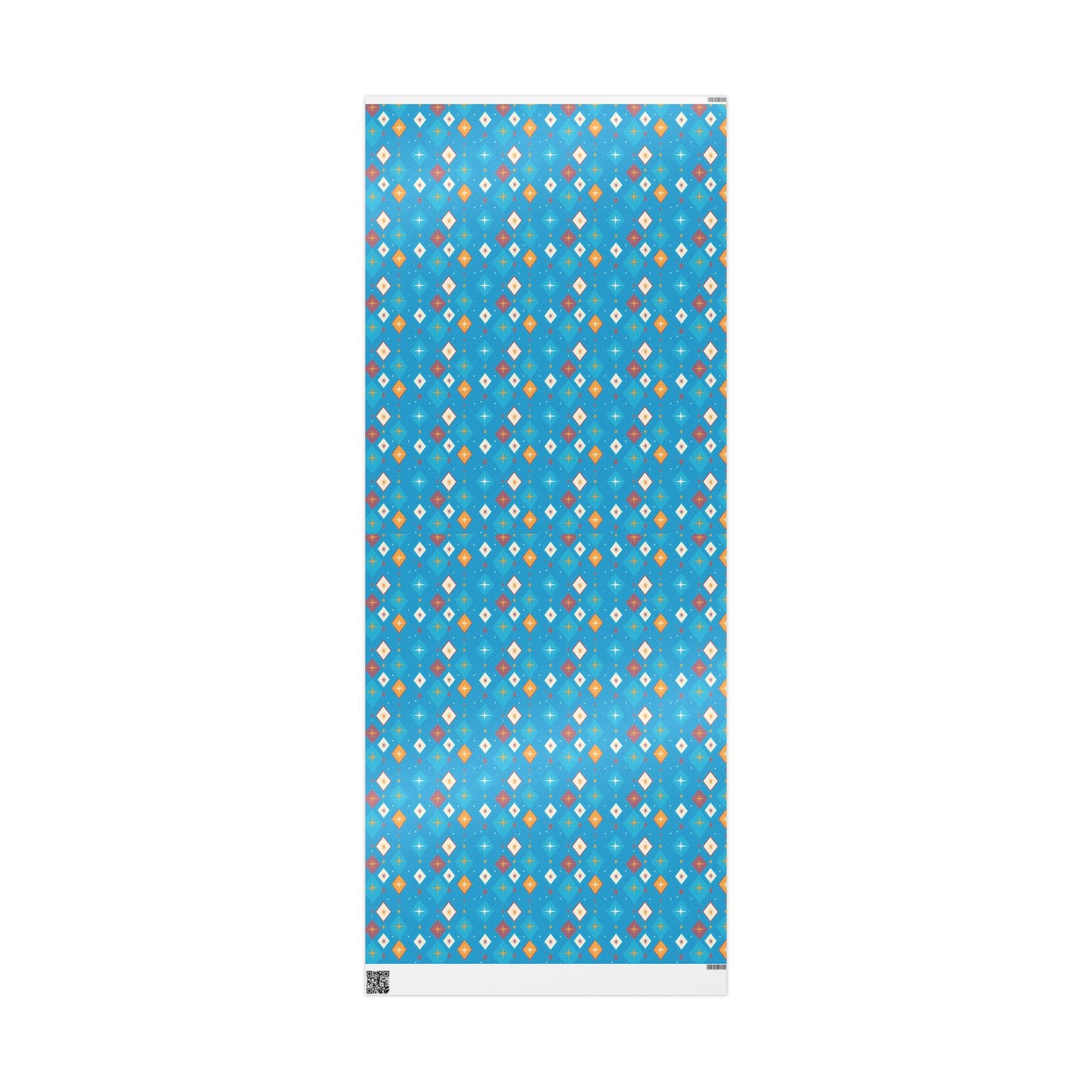 Wrapping Papers Christmas Diamond Stars Turquoise