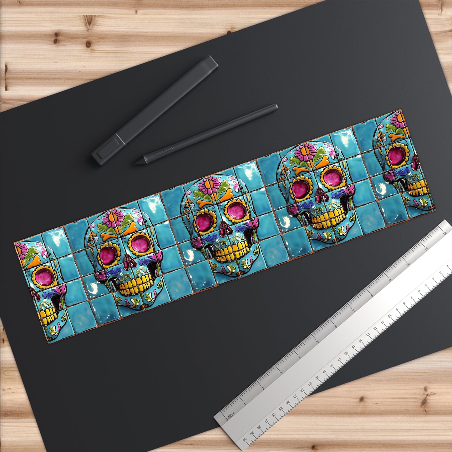 Sugar Skull Bumper Stickers 014, Day of the Dead Dia de Los Muertos, Halloween Decor - Car Decals, Laptop Stickers