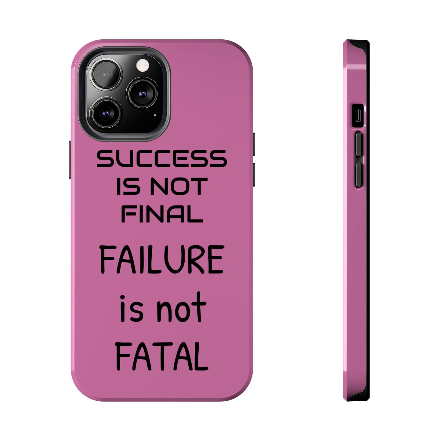 Tough Phone Cases,  Just Saying Pink 01 Custom Design Fun Unique Cover, a Gift for Tech Lover