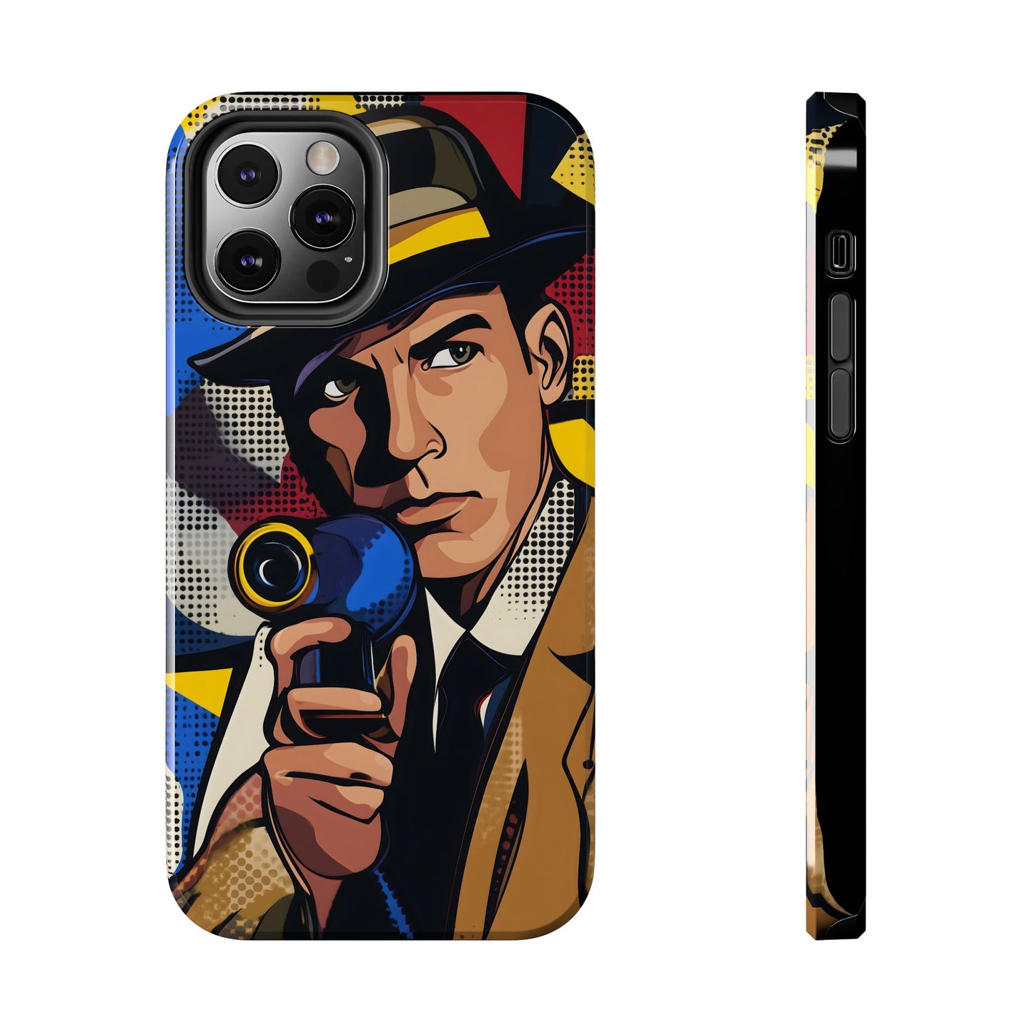 Tough Phone Cases Pop Art Modern Edge Guy Noir 01