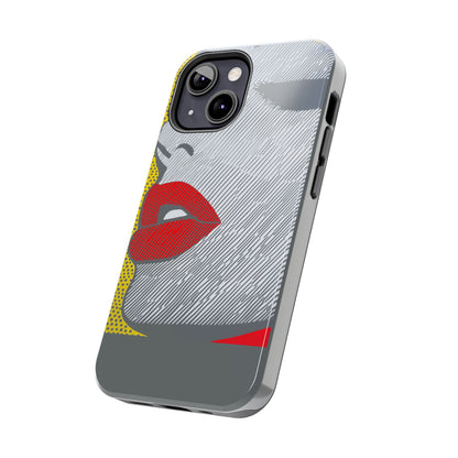 Tough Phone Cases Pop Art Modern Edge 01 Gray