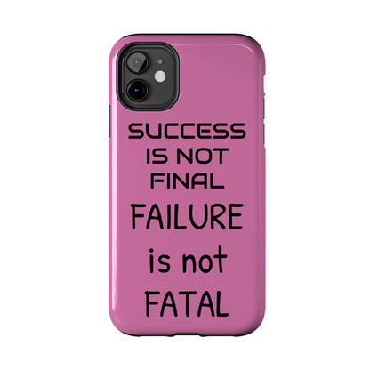 Tough Phone Cases,  Just Saying Pink 01 Custom Design Fun Unique Cover, a Gift for Tech Lover