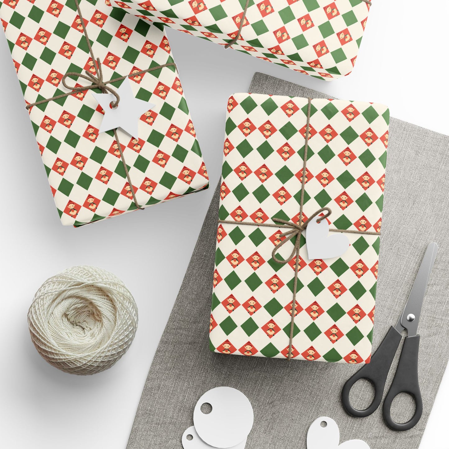 Wrapping Papers Christmas Elves Clog