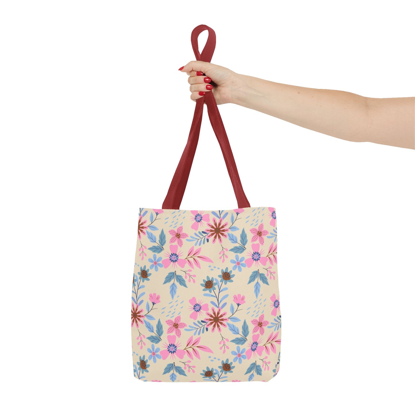 Tote Bag - Floral - Beige