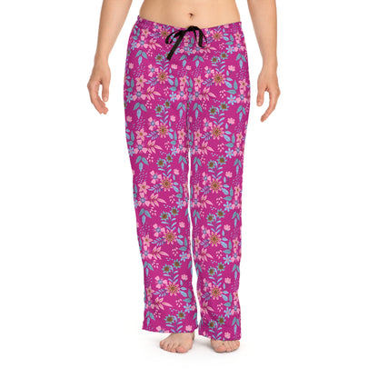 Women's Pajama Pants - Floral - Pink