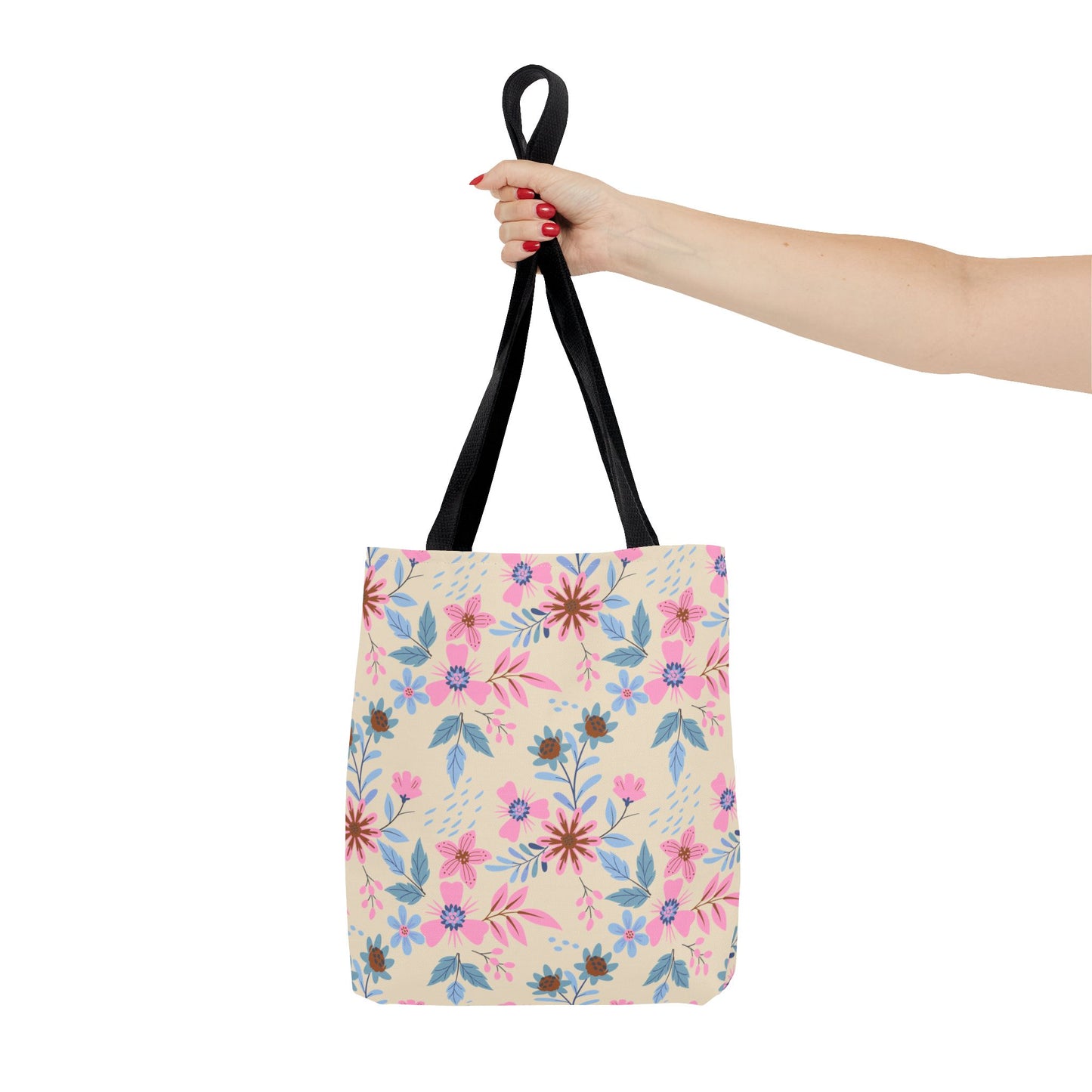 Tote Bag - Floral - Beige