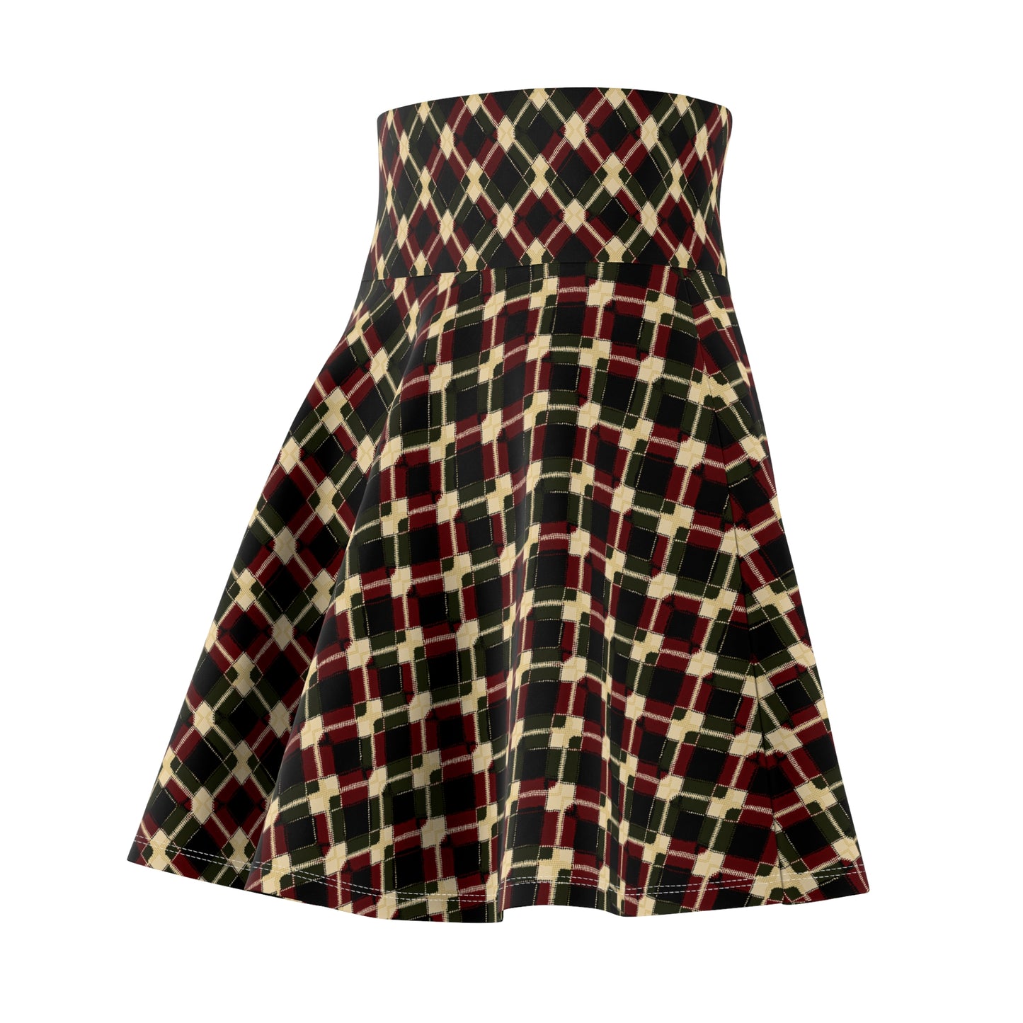 Women's Skater Skirt Diamond Argyle 0004