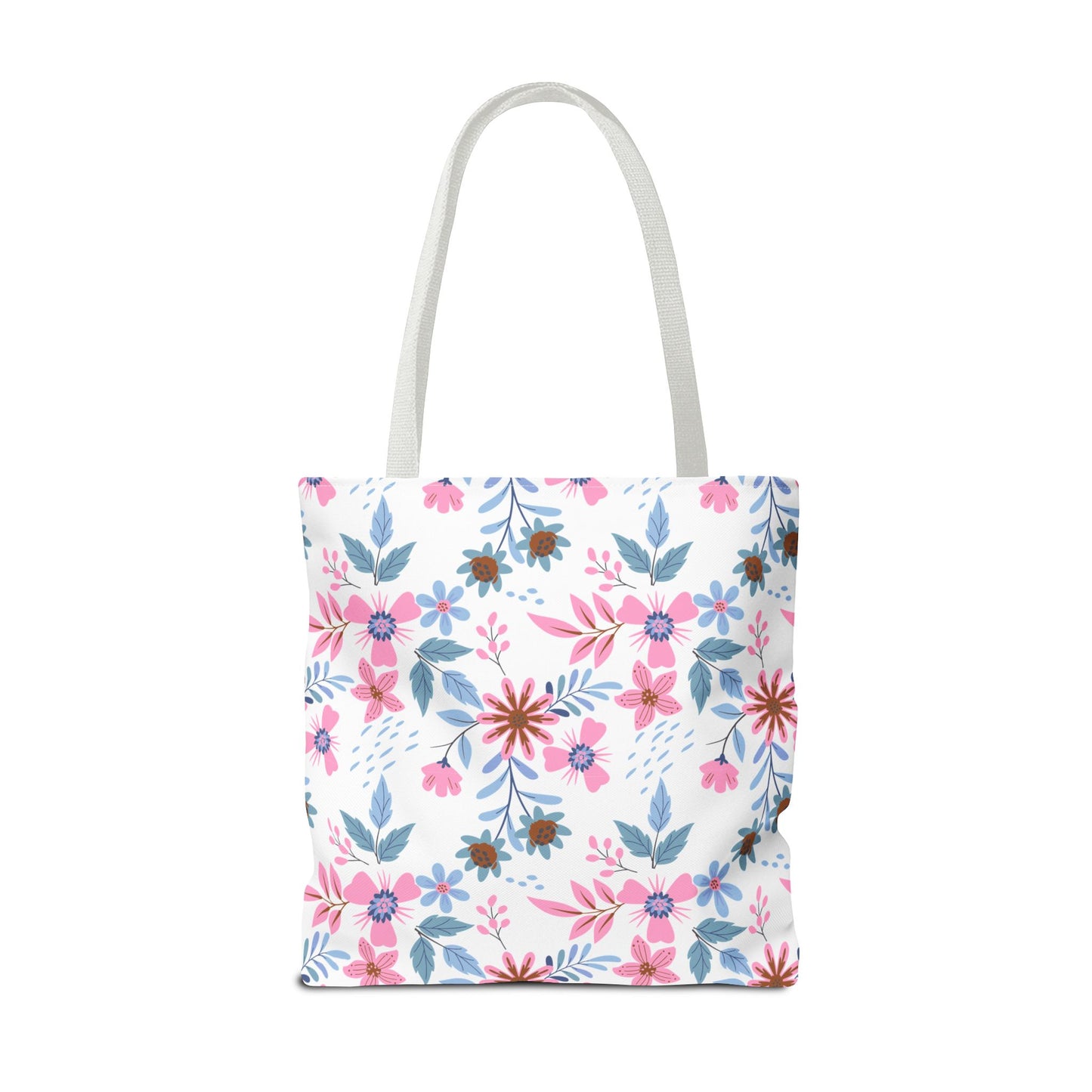 Tote Bag - Floral - White