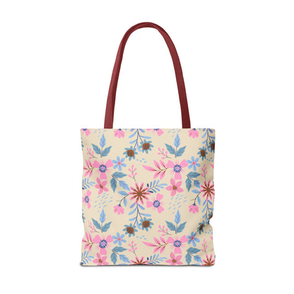 Tote Bag - Floral - Beige