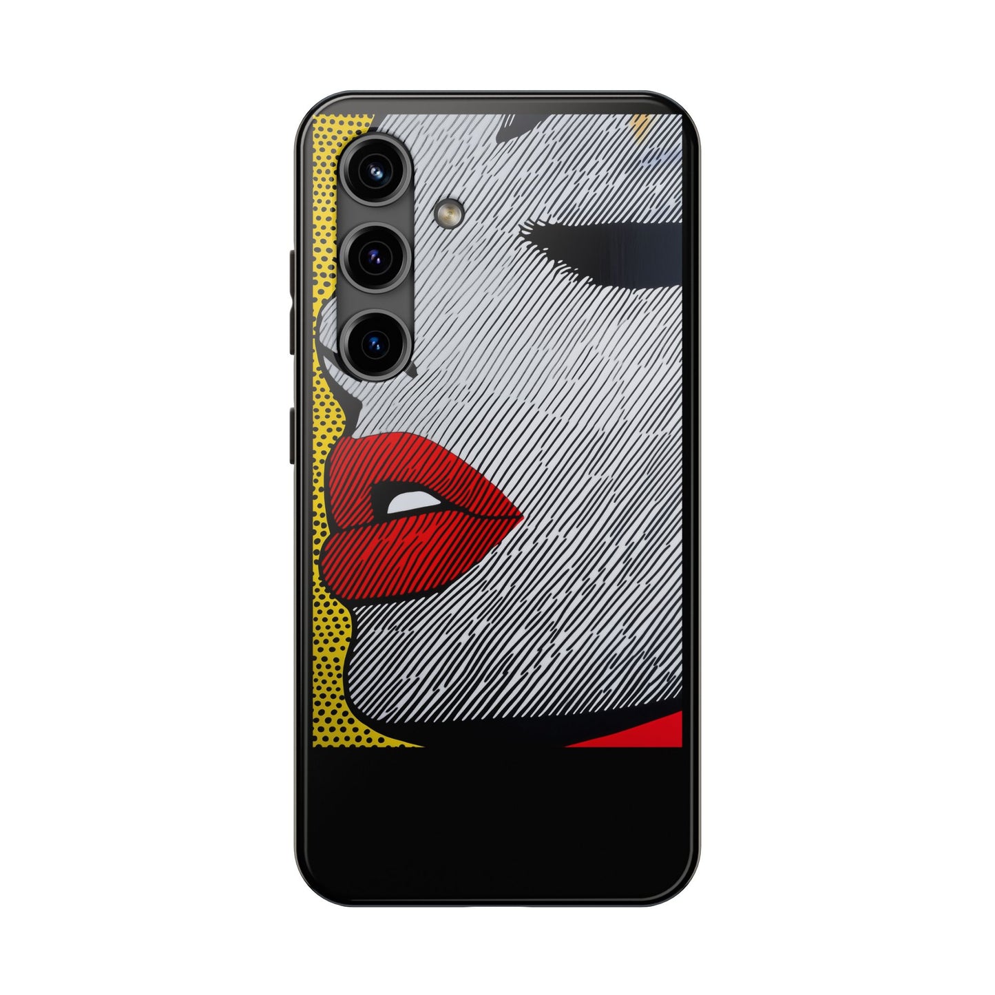 Tough Phone Cases Pop Art Modern Edge 01 Black