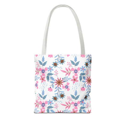 Tote Bag - Floral - White