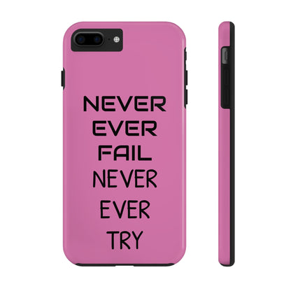 Tough Phone Cases, Just Saying Pink 05 Custom Design Fun Unique Cover, a Gift for Tech Lover