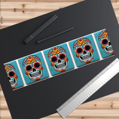 Sugar Skull Bumper Stickers 013, Day of the Dead Dia de Los Muertos, Halloween Decor - Car Decals, Laptop Stickers