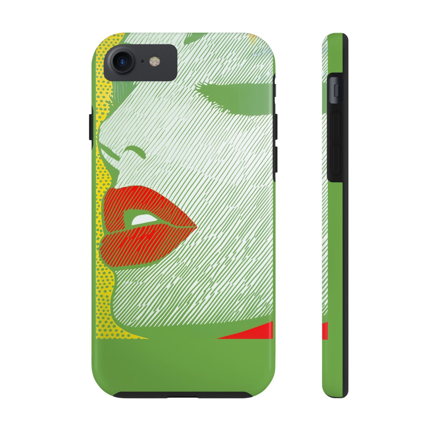 Tough Phone Cases Pop Art Modern Edge 01 Green