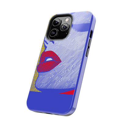 Tough Phone Cases Pop Art Modern Edge 01 Blue