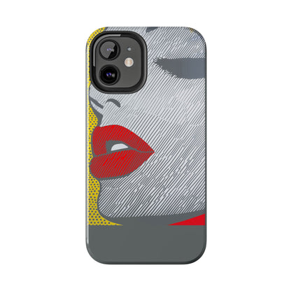 Tough Phone Cases Pop Art Modern Edge 01 Gray