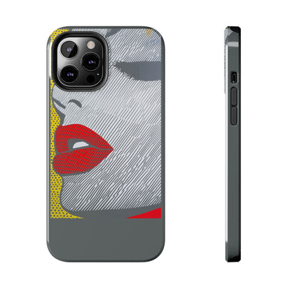 Tough Phone Cases Pop Art Modern Edge 01 Gray