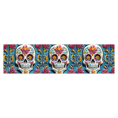 Sugar Skull Bumper Stickers 001, Day of the Dead Dia de Los Muertos, Halloween Decor - Car Decals, Laptop Stickers, Mexican