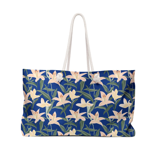 Weekender Bag - Flower Blossum - Blue