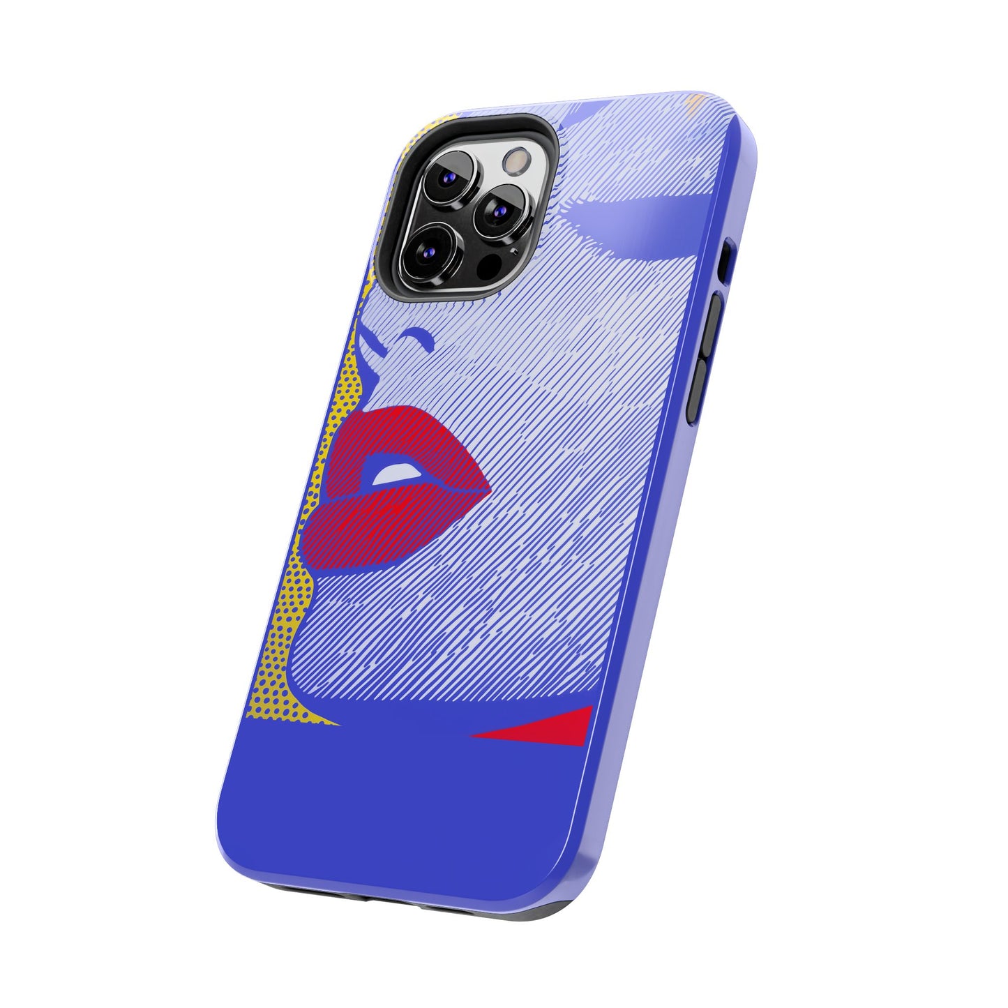 Tough Phone Cases Pop Art Modern Edge 01 Blue