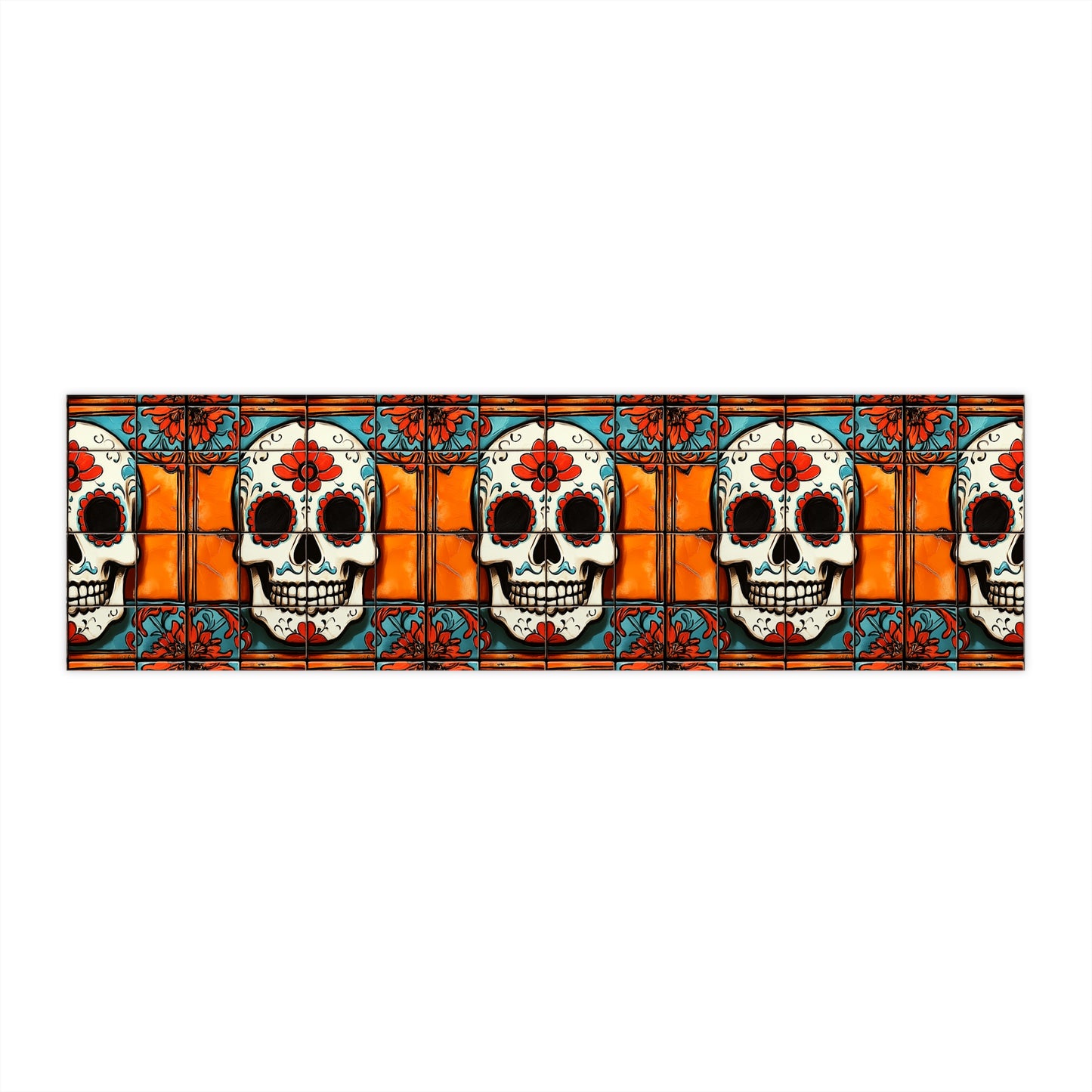 Sugar Skull Bumper Stickers 018 Day of the Dead Dia de Los Muertos, Halloween Decor - Car Decals, Laptop Stickers