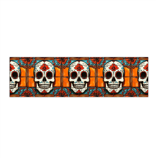 Sugar Skull Bumper Stickers 018 Day of the Dead Dia de Los Muertos, Halloween Decor - Car Decals, Laptop Stickers