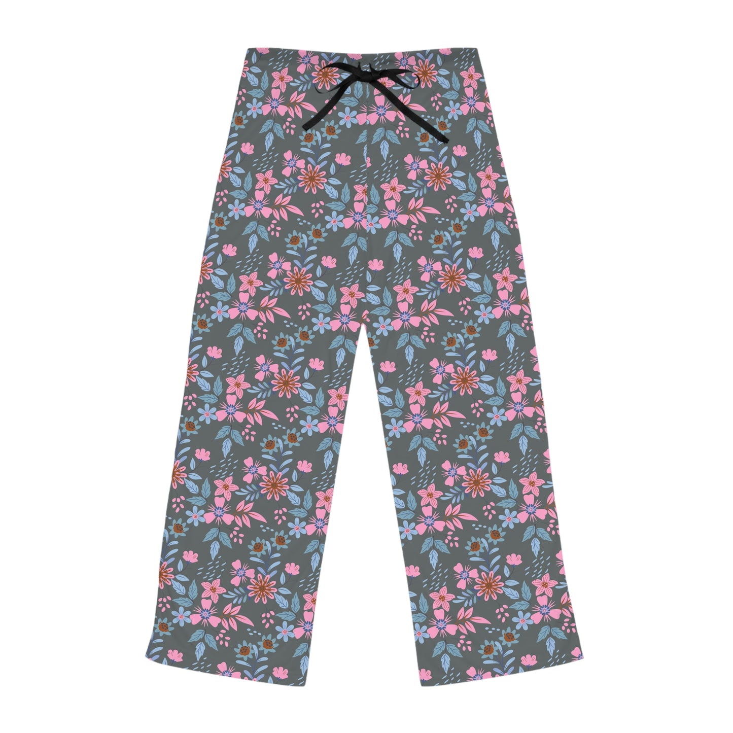 Women's Pajama Pants - Floral - Grey