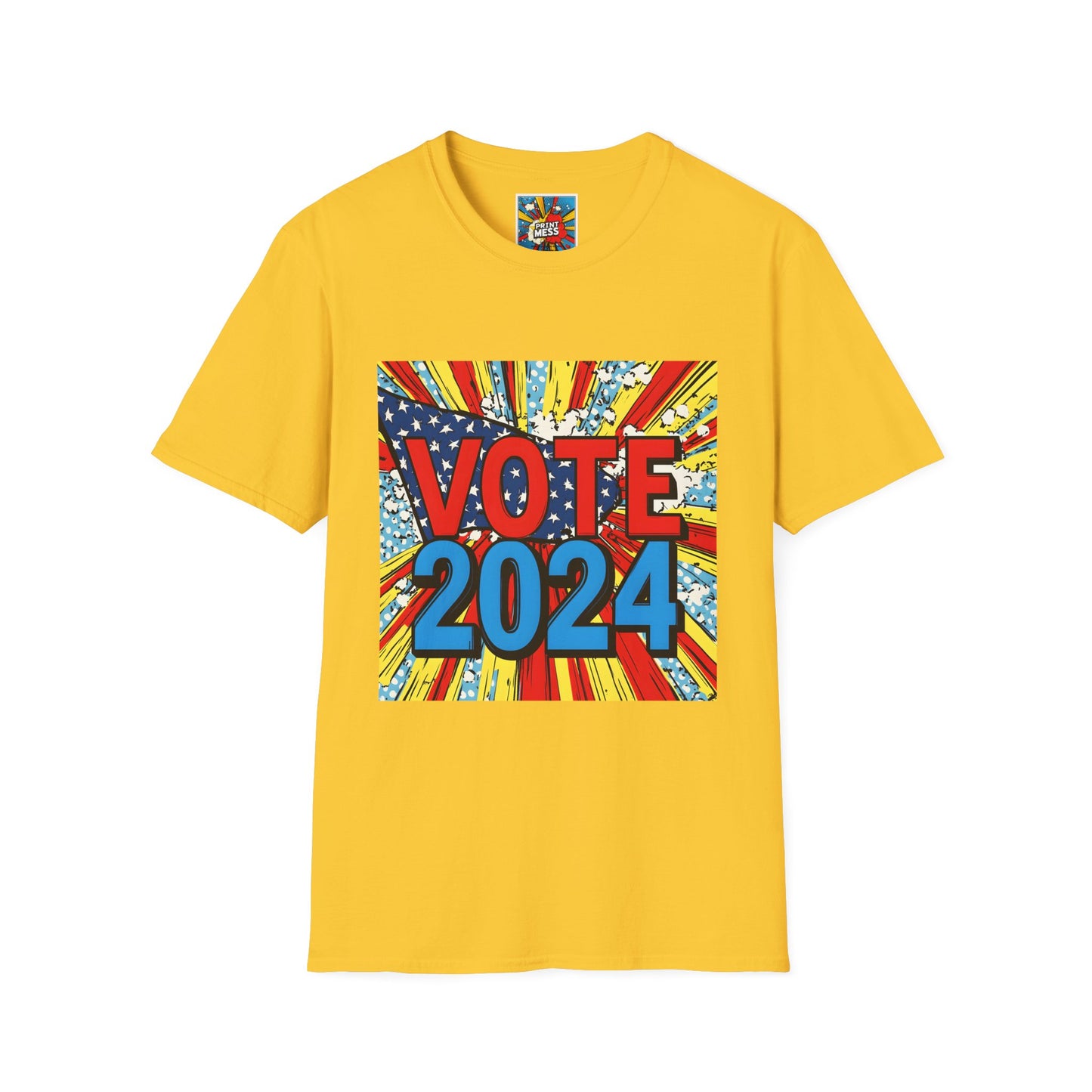 Unisex Softstyle VOTE 2024 3 2024 election shirts