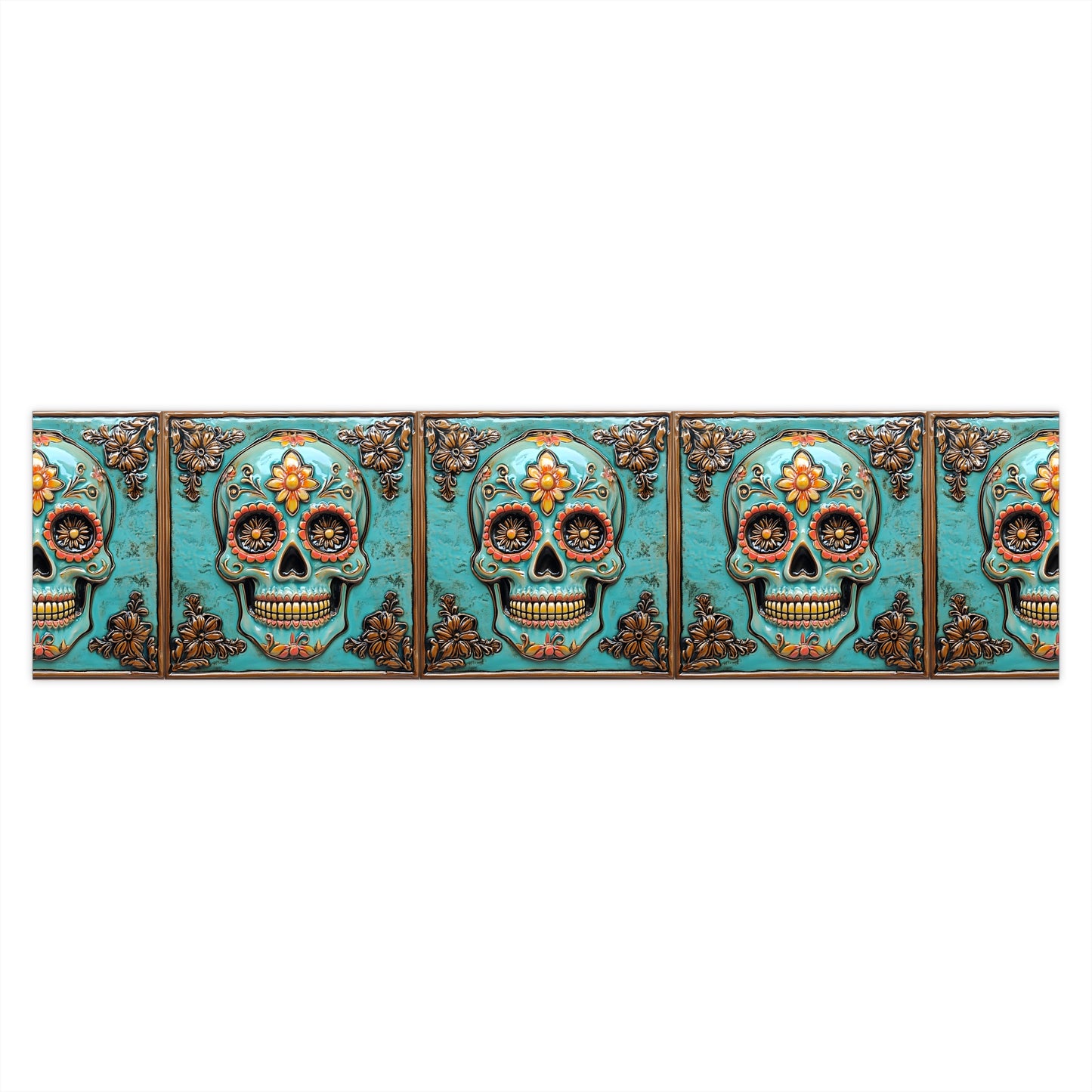 Sugar Skull Bumper Stickers 004, Day of the Dead Dia de Los Muertos, Halloween Decor - Car Decals, Laptop Stickers