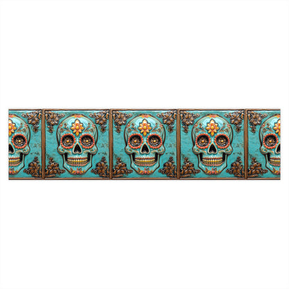 Sugar Skull Bumper Stickers 004, Day of the Dead Dia de Los Muertos, Halloween Decor - Car Decals, Laptop Stickers