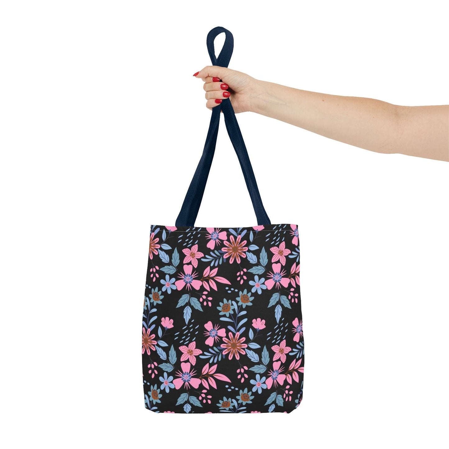 Tote Bag - Floral - Black